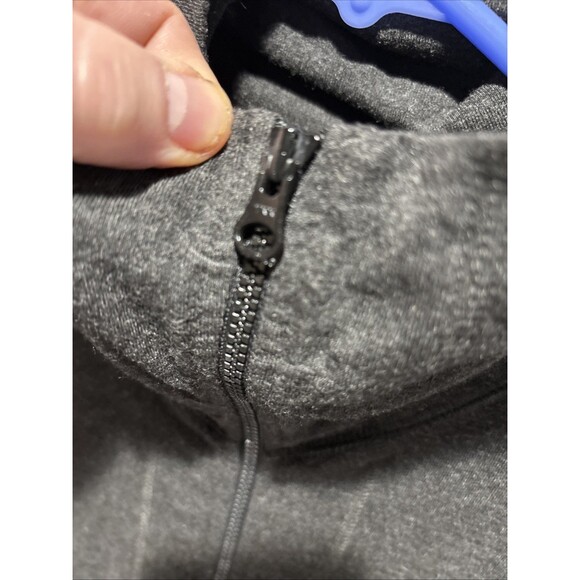 Eileen Fisher Womens Petite Mock Neck Full Zip Stretch Sweatshirt Gray see pics - Picture 9 of 16